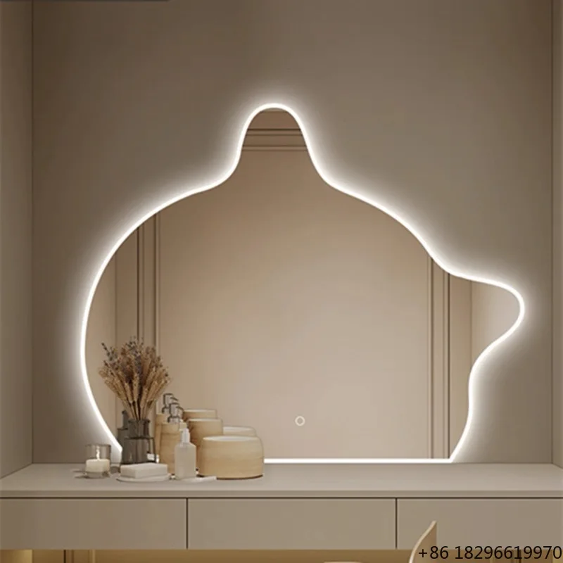 Умное LED-зеркало с сенсорным управлением, нестандартной формы, для ванной комнаты, настенное, для макияжа, туалетного столика, салона красоты
Умное LED-зеркало с сенсорным управлением, нестандартной формы, для ванной комнаты, настенное, для макияжа, туалетного столика, салона красоты