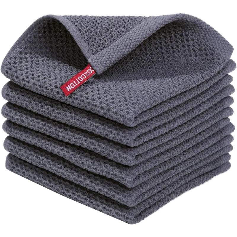 100% cotton waffle weave kitchen napkins, super soft absorbent quick drying napkins, dark gray
100% cotton waffle weave kitchen napkins, super soft absorbent quick drying napkins, dark gray
