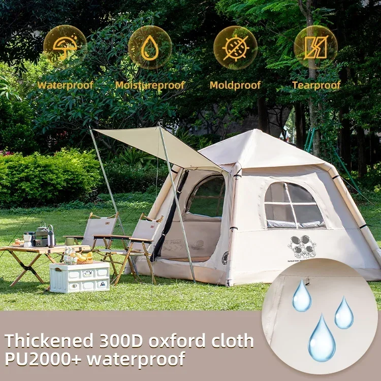 TAILI High Quality Portable Waterproof Canvas Tent Aluminum-Pole Outdoor Inflatable Camping Tent with Light Air Tent
TAILI High Quality Portable Waterproof Canvas Tent Aluminum-Pole Outdoor Inflatable Camping Tent with Light Air Tent