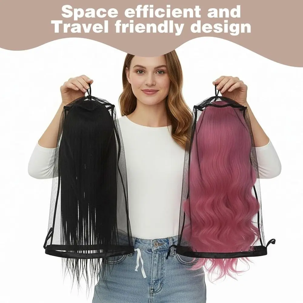 Drawstring Closure Wig Storage Bags Adjustable Stand-Up Wig Bag Portable Wigs Covers Wig Protection
Drawstring Closure Wig Storage Bags Adjustable Stand-Up Wig Bag Portable Wigs Covers Wig Protection