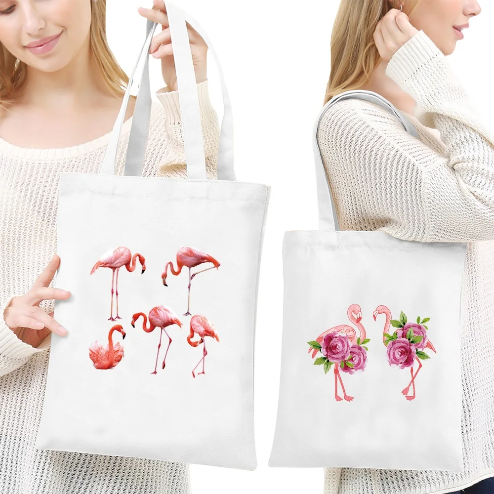 Fashion Canvas Shoulder Bag Large Capacity Shopping Bag Casual Handbags Girls Grocery Tote Flamingo Series Portable Travel Bags
Fashion Canvas Shoulder Bag Large Capacity Shopping Bag Casual Handbags Girls Grocery Tote Flamingo Series Portable Travel Bags