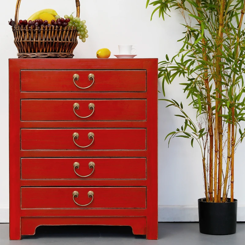 Retro distressed chest of drawers solid wood bedroom storage cupboard furniture economical new Chinese drawer
Retro distressed chest of drawers solid wood bedroom storage cupboard furniture economical new Chinese drawer