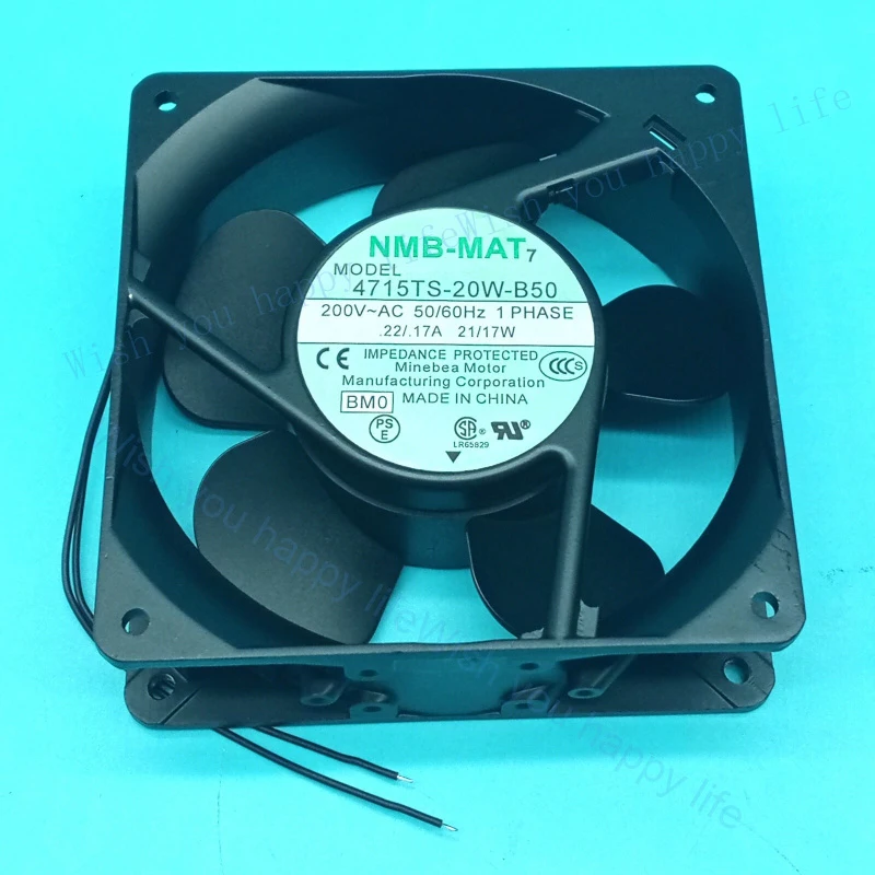 LL 1PCS NEW for NMB-MAT 4715TS-20W-B50 AC 200V 21/17W 120*38MM Axial Fan #ea
LL 1PCS NEW for NMB-MAT 4715TS-20W-B50 AC 200V 21/17W 120*38MM Axial Fan #ea