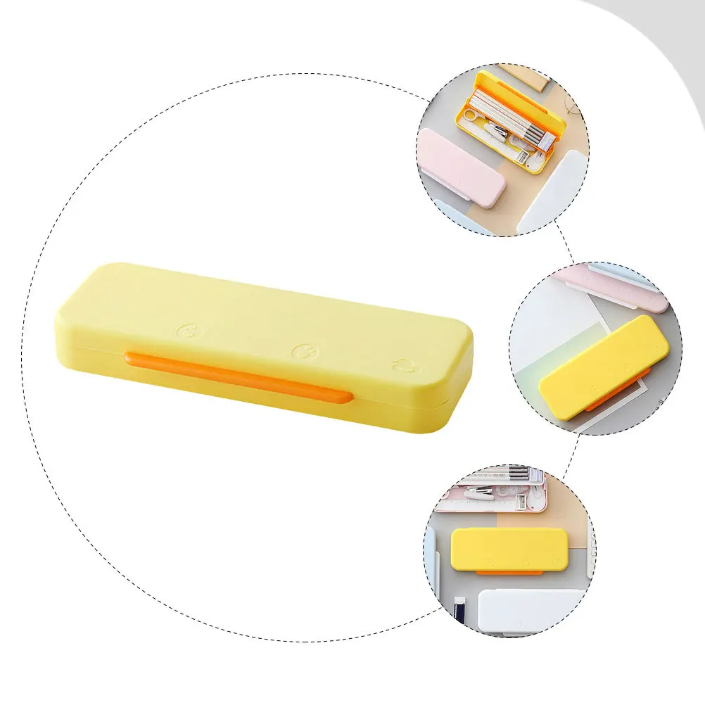 Double Layer Pen Box Plastic Pencil Box Large Capacity Clamshell Design Portable Stationery Case Student Supplies Organizer
Double Layer Pen Box Plastic Pencil Box Large Capacity Clamshell Design Portable Stationery Case Student Supplies Organizer