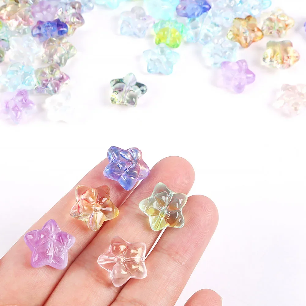 10pcs Colorful Glass Beads Star Czech Glass Loose Spacer Beads for DIY Bracelet Phone Chain Jewelry Making Accessories
10pcs Colorful Glass Beads Star Czech Glass Loose Spacer Beads for DIY Bracelet Phone Chain Jewelry Making Accessories