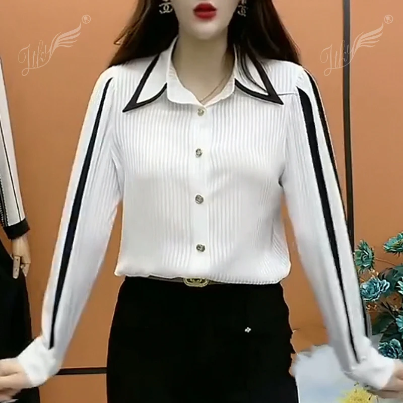 Spring Autumn New Turn-down Collar Fashion Long Sleeve Shirt Women High Street Casual Loose Printing Button Cardigan Elegant Top
Spring Autumn New Turn-down Collar Fashion Long Sleeve Shirt Women High Street Casual Loose Printing Button Cardigan Elegant Top
