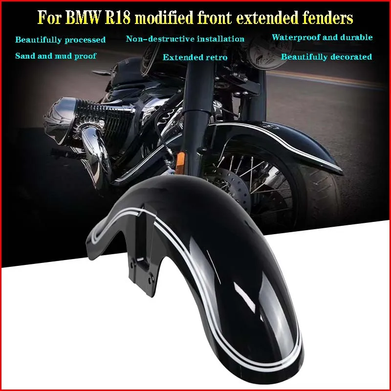 Suitable for BMW R18 modified front fender retro extended and wide water cover sand cover and larger water baffle
Suitable for BMW R18 modified front fender retro extended and wide water cover sand cover and larger water baffle
