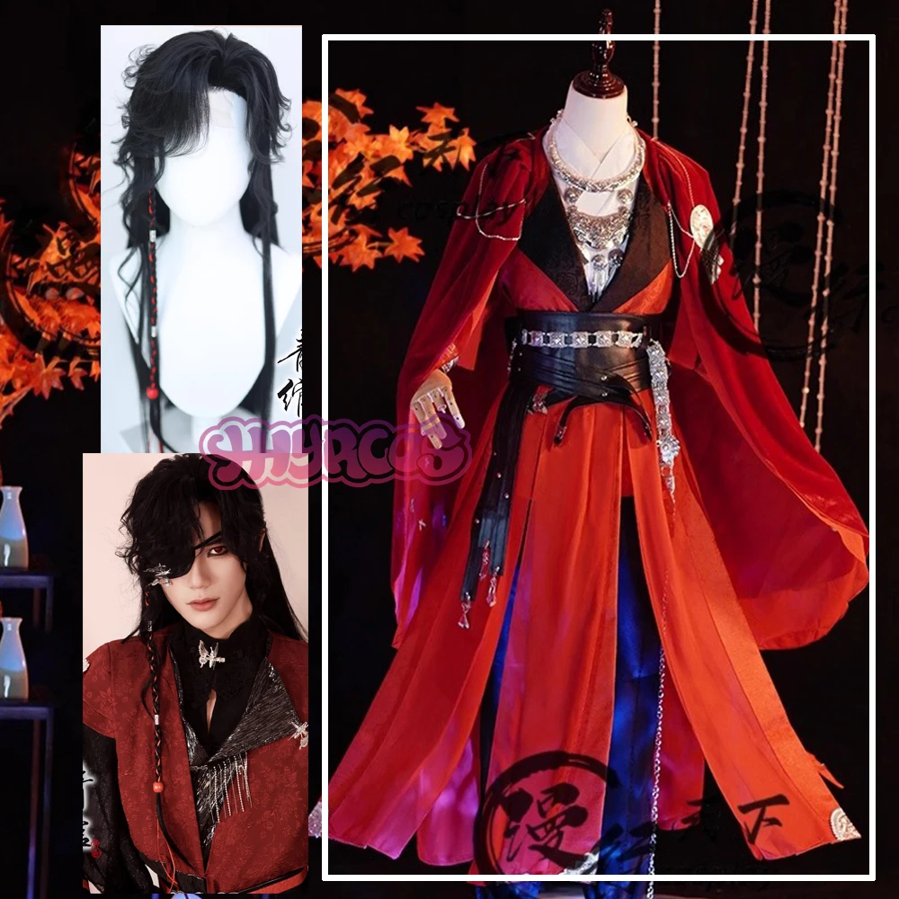 Hua Cheng Cosplay Costume Wig Doll Anime Tian Guan Ci Fu Crimson Rain Sought Flower Cloak Red Han Fu Headwear Eye Mask Prop TGCF
Hua Cheng Cosplay Costume Wig Doll Anime Tian Guan Ci Fu Crimson Rain Sought Flower Cloak Red Han Fu Headwear Eye Mask Prop TGCF