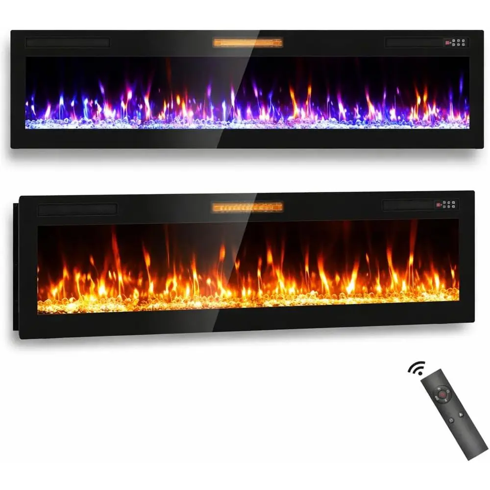 Ultra-Slim 72 Electric Fireplace Insert, Wall-Mounted with Touch Screen and Remote, 750W/1500W, Quiet Operation, 8-Hour Timer fo
Ultra-Slim 72 Electric Fireplace Insert, Wall-Mounted with Touch Screen and Remote, 750W/1500W, Quiet Operation, 8-Hour Timer fo
