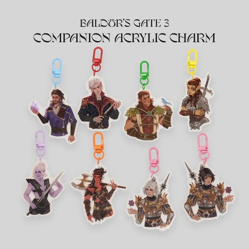 Keychain for Baldurs Gate 3 Companion acrylic charm Acrylic Anime Cartoon DIY Collection Toys Gift for friend Birthday Gift
Keychain for Baldurs Gate 3 Companion acrylic charm Acrylic Anime Cartoon DIY Collection Toys Gift for friend Birthday Gift