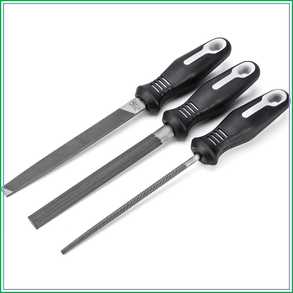 3 Pc. 6" Bastard File Set with Ergonomic Handles - 22015HNNN
3 Pc. 6" Bastard File Set with Ergonomic Handles - 22015HNNN