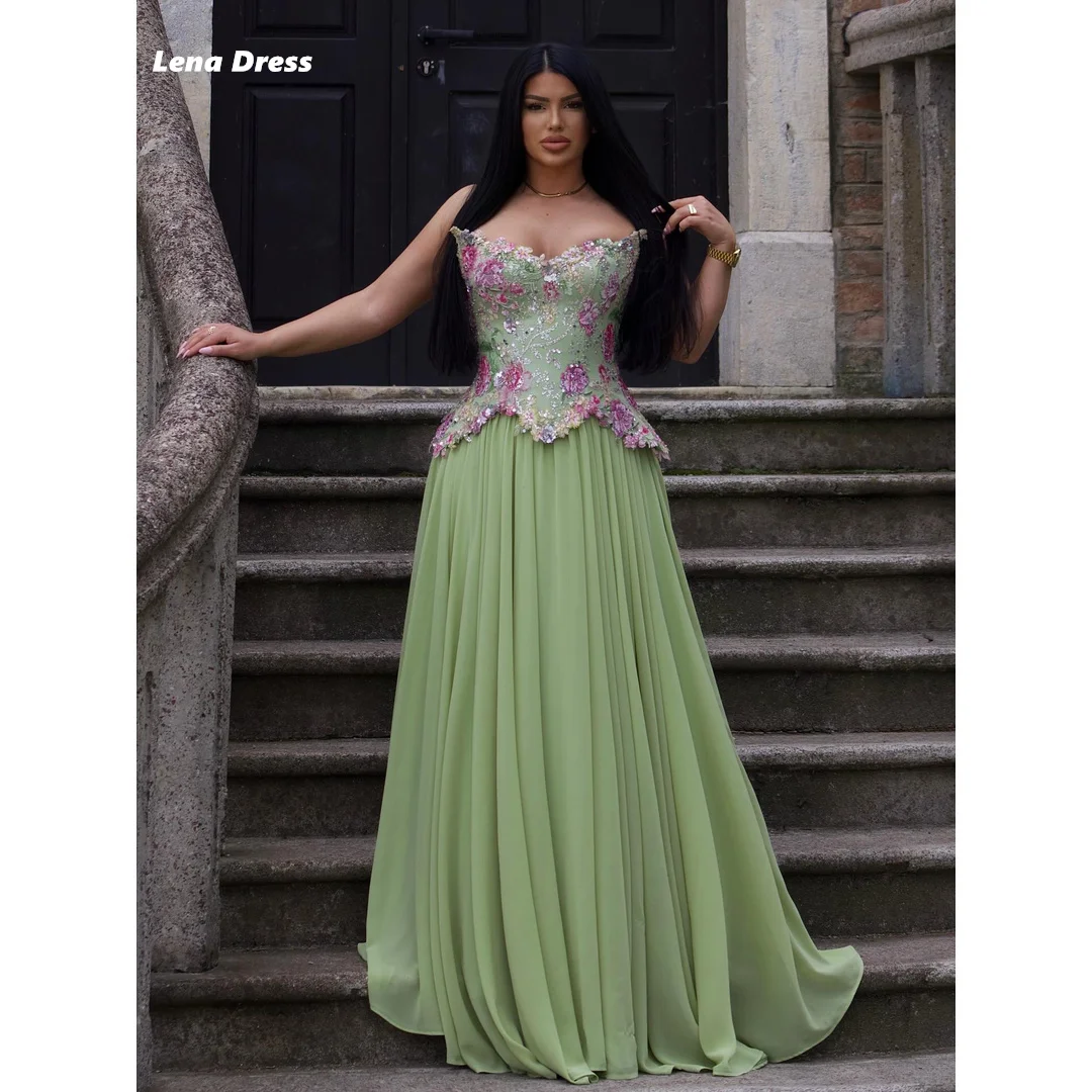 Lena Custom Dress Dresses for Special Occasions Customized Elegant Night Dresses for Luxury Party Sleeveless Green Floral Lace
Lena Custom Dress Dresses for Special Occasions Customized Elegant Night Dresses for Luxury Party Sleeveless Green Floral Lace