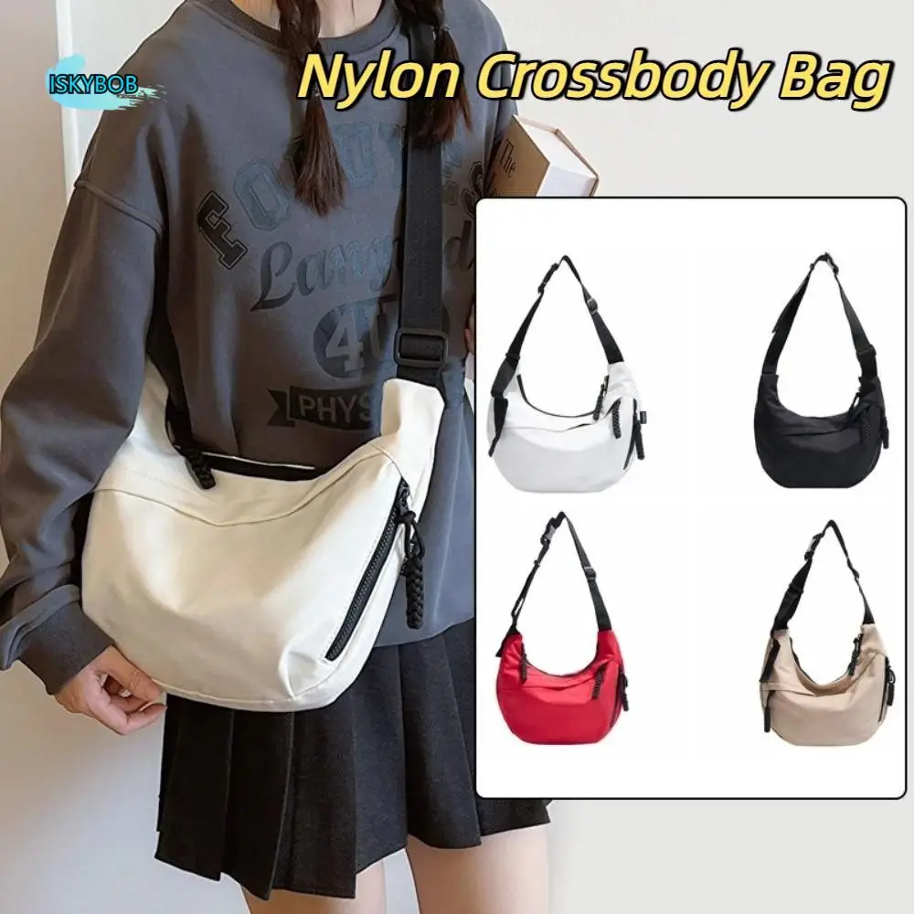 Casual Korean Style Nylon Crossbody Bag Large Capacity Canvas Oxford Cloth Shoulder Bag All-match Simple Dumpling Bag Travel
Casual Korean Style Nylon Crossbody Bag Large Capacity Canvas Oxford Cloth Shoulder Bag All-match Simple Dumpling Bag Travel