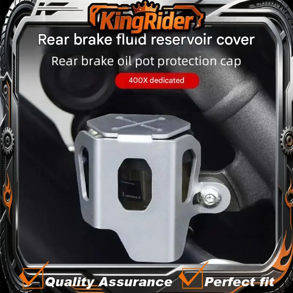 Brake fluid reservoir protector for SCRAMBLER 400X motorcycles, disc brake fluid cup, decorative protective cover accessory.
Brake fluid reservoir protector for SCRAMBLER 400X motorcycles, disc brake fluid cup, decorative protective cover accessory.