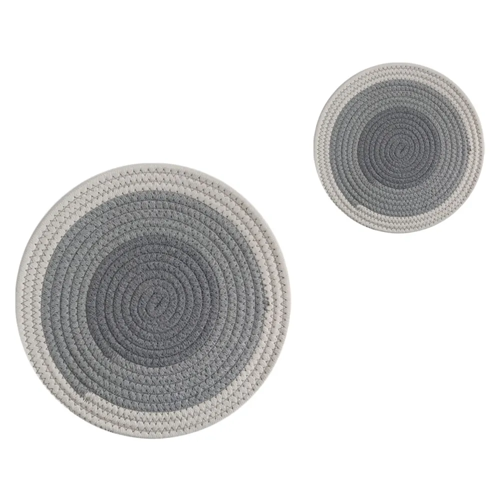 2pcs Cotton Placemat Absorbent Round Mats Heat Insulated Pad Woven Coasters Table Protection Scratch Resistant Kitchen
2pcs Cotton Placemat Absorbent Round Mats Heat Insulated Pad Woven Coasters Table Protection Scratch Resistant Kitchen