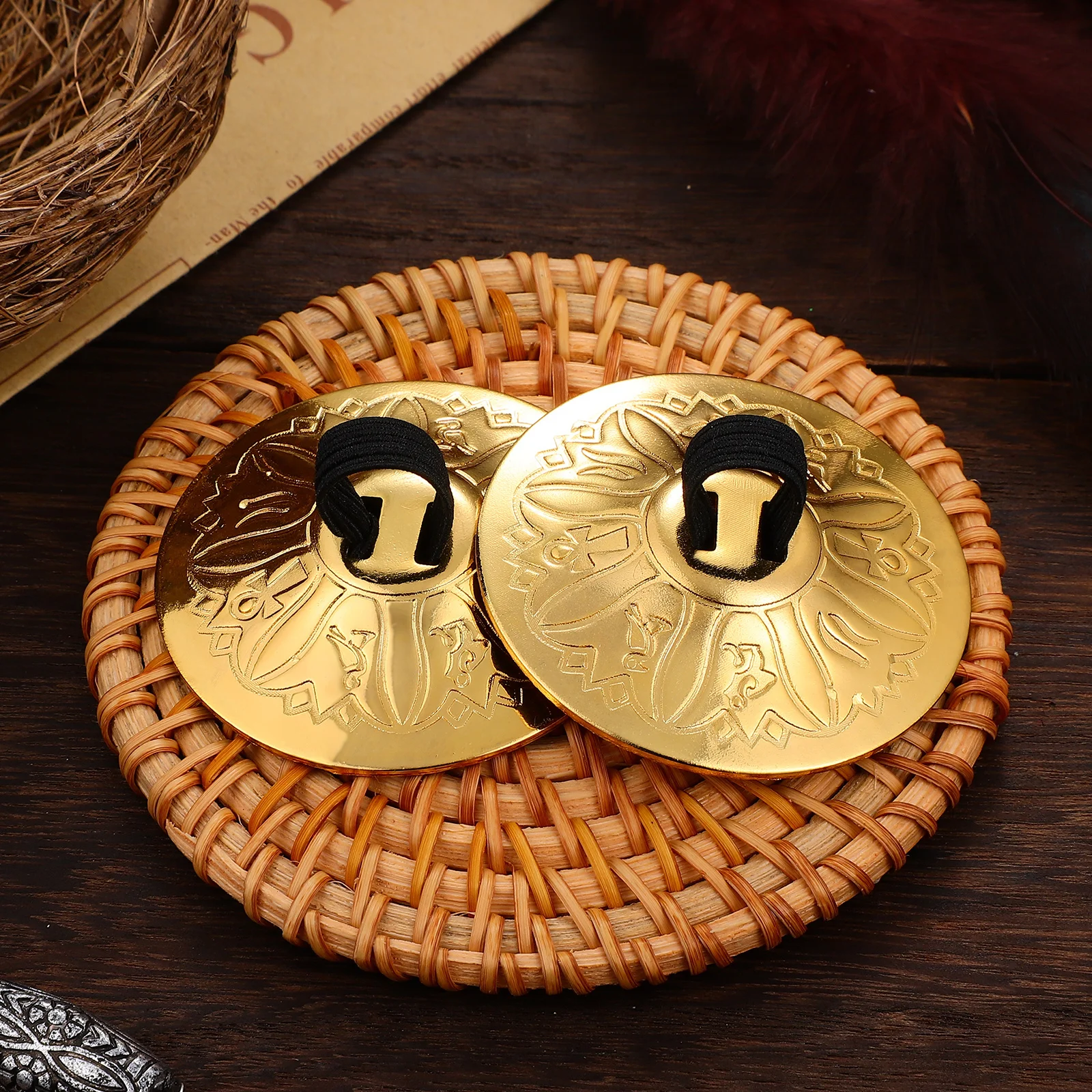 10Pcs Finger Mini Cymbals Strong Copper Material Polished Surface Great for Dancing Routines Cultural Events and Music
10Pcs Finger Mini Cymbals Strong Copper Material Polished Surface Great for Dancing Routines Cultural Events and Music