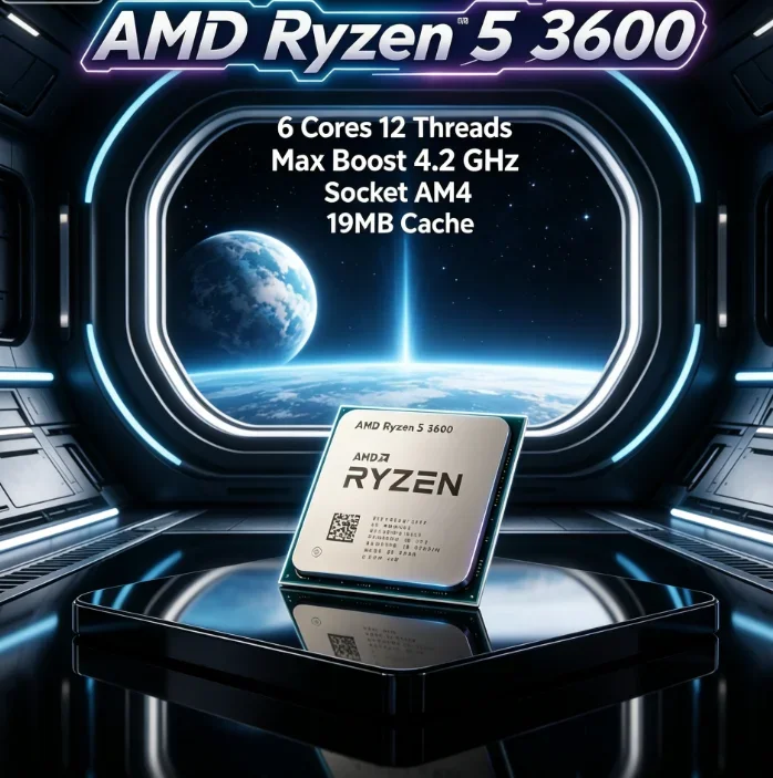 AMD R5 3600 Tray 6 Core 12 Thread Gaming CPU 3.6GHz AM4 Unlocked No Retail Box 7nm Zen2 32MB Cache
AMD R5 3600 Tray 6 Core 12 Thread Gaming CPU 3.6GHz AM4 Unlocked No Retail Box 7nm Zen2 32MB Cache