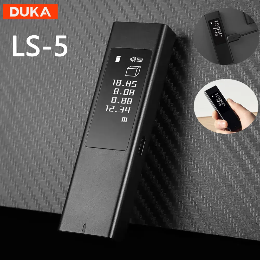 Лазерный дальномер Duka 40 м LS-5, OLED-сенсорный экран, дальномер для зарядки, высокоточный дальномер для измерения инфракрасных лучей
Лазерный дальномер Duka 40 м LS-5, OLED-сенсорный экран, дальномер для зарядки, высокоточный дальномер для измерения инфракрасных лучей