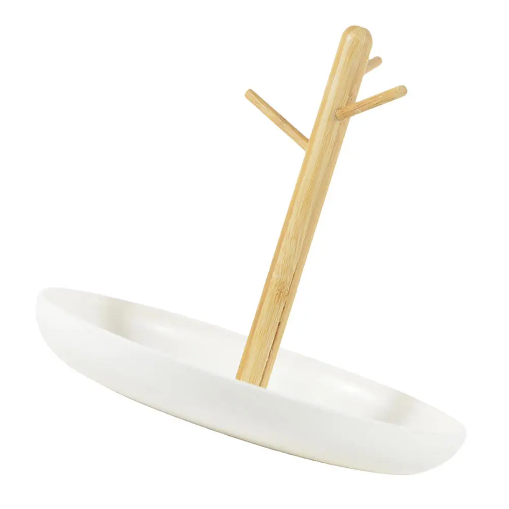 1pc Jewelry Display Rack White Bamboo Craft Desktop Ornament For Necklace Earring Ring Keychain Storage Sundries Holder Home
1pc Jewelry Display Rack White Bamboo Craft Desktop Ornament For Necklace Earring Ring Keychain Storage Sundries Holder Home