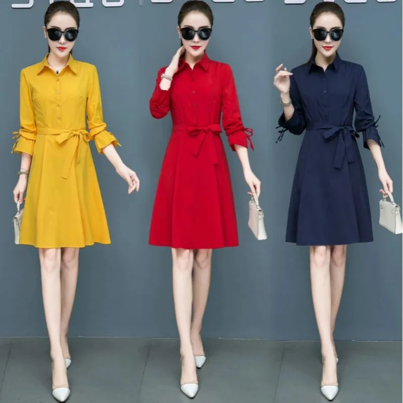 Spring Summer 2024 Women's Casual Office Dress Slim Medium Length Fashion Long Sleeve Temperament Red T Shirt Dresses For Women
Spring Summer 2024 Women's Casual Office Dress Slim Medium Length Fashion Long Sleeve Temperament Red T Shirt Dresses For Women