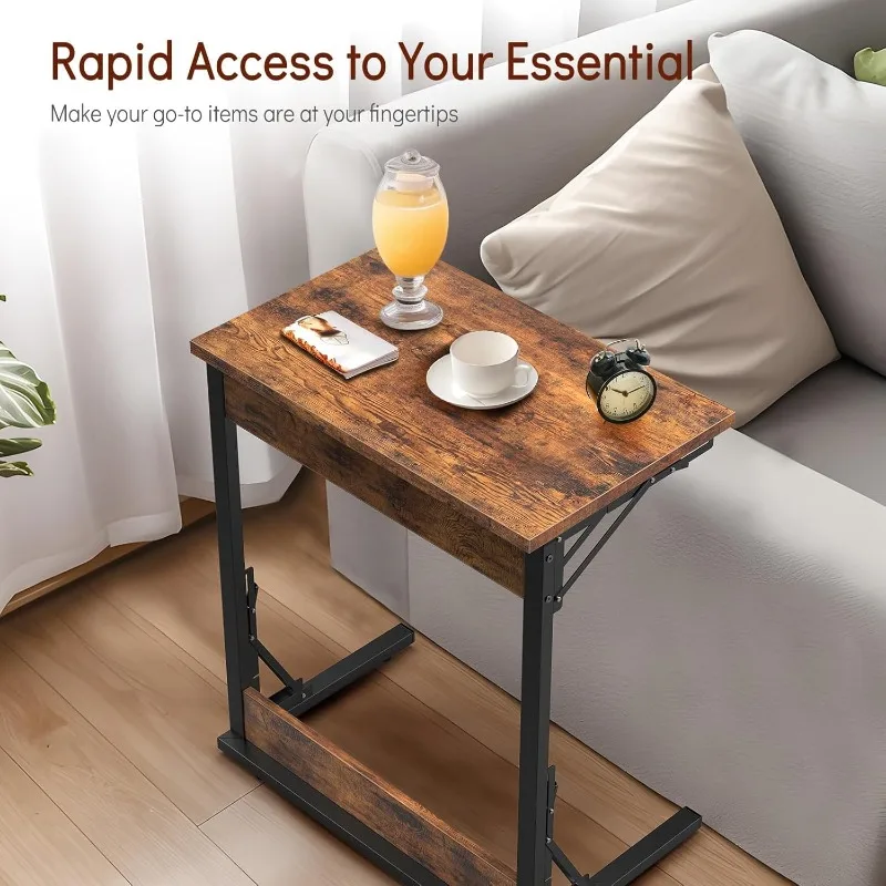 24-дюймовый складной C-образный торцевой столик, набор из 4 штук, небольшой диван, стол для ноутбука, диванный поднос для телевизора, стол для гостиной, спальни, деревенский
24-дюймовый складной C-образный торцевой столик, набор из 4 штук, небольшой диван, стол для ноутбука, диванный поднос для телевизора, стол для гостиной, спальни, деревенский
