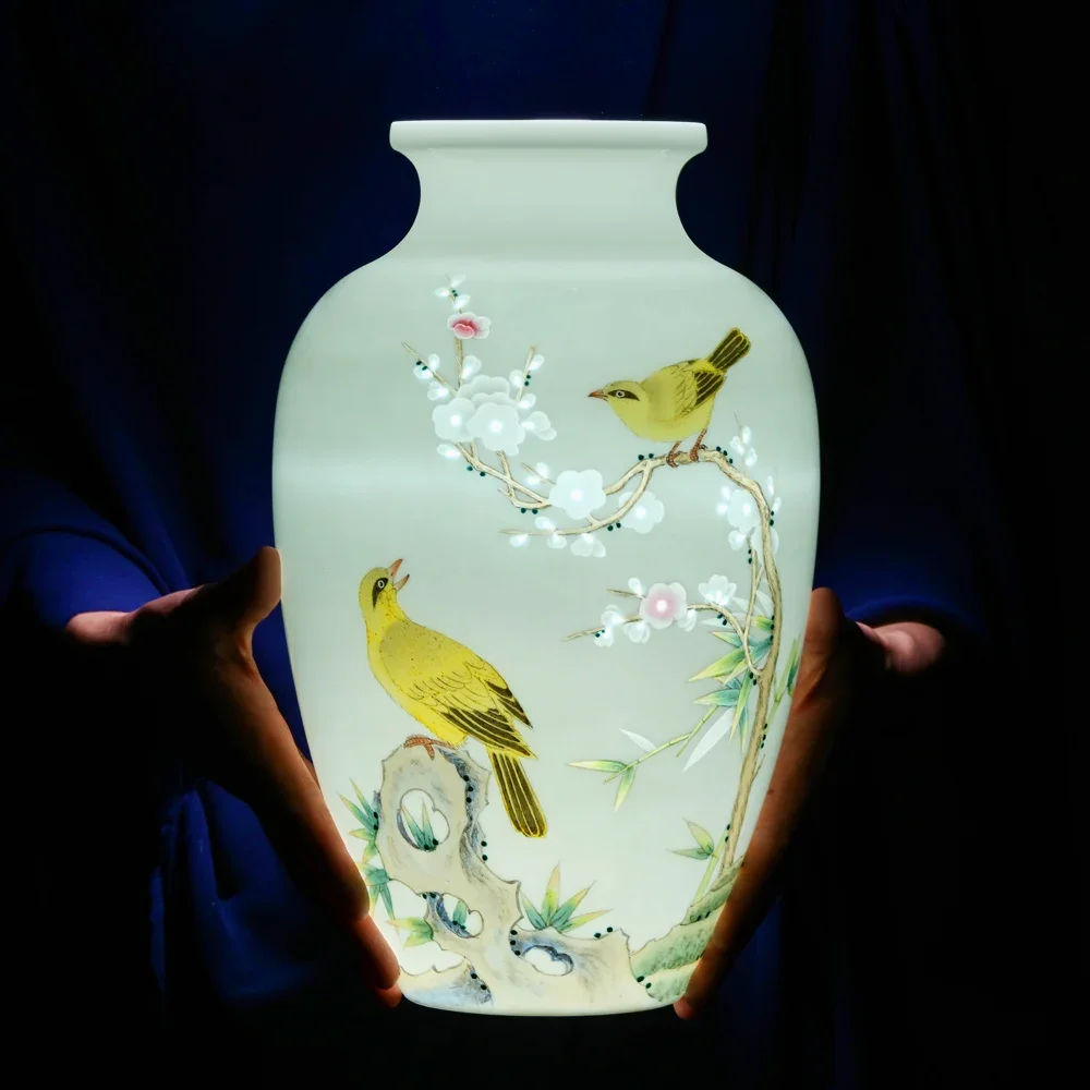 Ceramic Hand-Painted Vase Flower Arrangement Chinese Living Room Countertop Home Decoration Antique Shelf Decoration WeddingGift
Ceramic Hand-Painted Vase Flower Arrangement Chinese Living Room Countertop Home Decoration Antique Shelf Decoration WeddingGift
