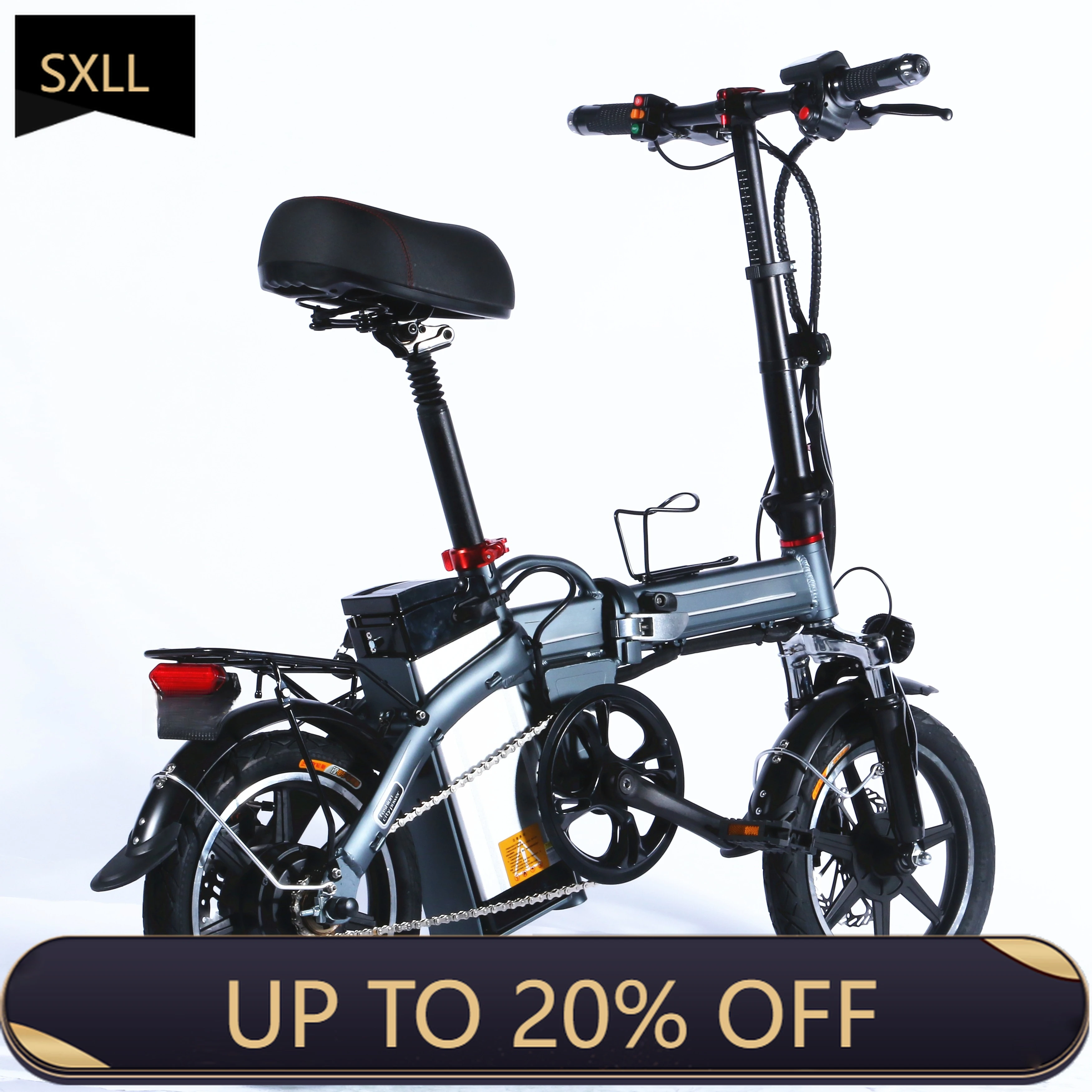 SXLL 36V Lithium Battery Lightweight Adult Folding Electric Hybrid Bicycle Mini Electric Bicycle with Disc Brakes Aluminum Allo
SXLL 36V Lithium Battery Lightweight Adult Folding Electric Hybrid Bicycle Mini Electric Bicycle with Disc Brakes Aluminum Allo