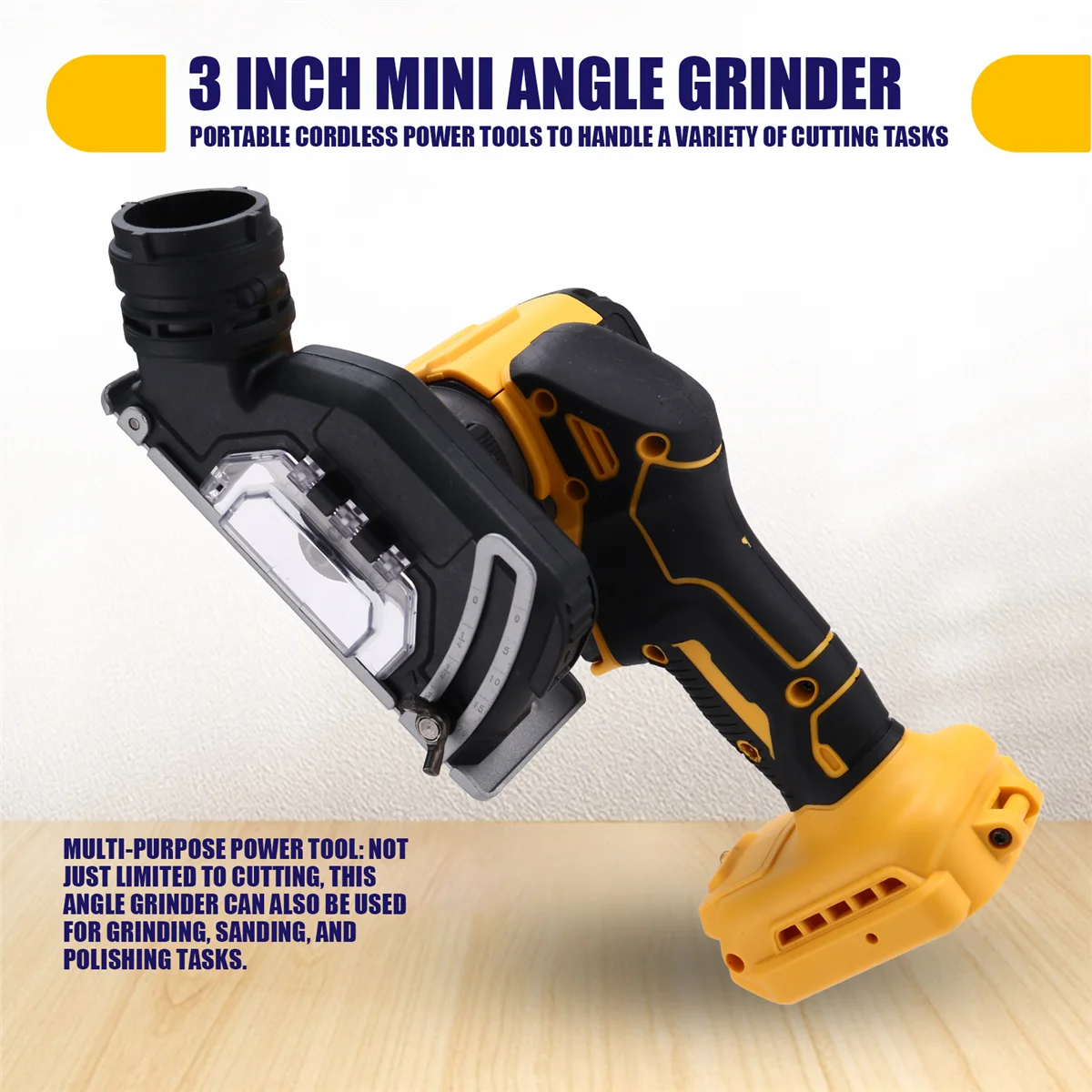 A55T3 Inch Mini Angle Grinder Cordless Electirc CUT OFF Tool Cutting Circular Saw Power Tool for Dewalt 18V 20V Battery
A55T3 Inch Mini Angle Grinder Cordless Electirc CUT OFF Tool Cutting Circular Saw Power Tool for Dewalt 18V 20V Battery