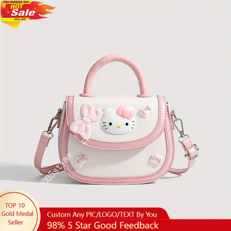 Sanrio Mini Bag Dopamine Pink Mini Saddlebag New KT Cat Handheld Crossbody Shoulder Bags
Sanrio Mini Bag Dopamine Pink Mini Saddlebag New KT Cat Handheld Crossbody Shoulder Bags