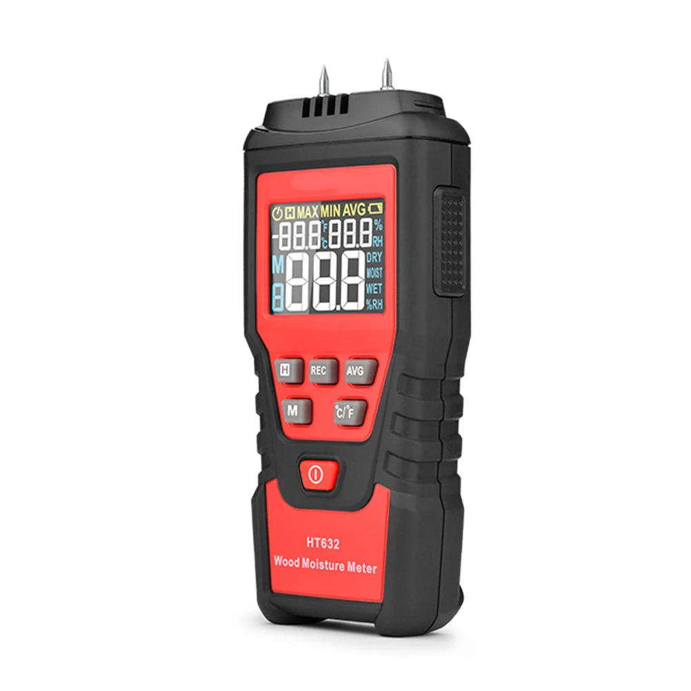 Professional Wood MoistureTester with Embedded Probe for Precise Moisture Measurement in Wood and Building Materials
Professional Wood MoistureTester with Embedded Probe for Precise Moisture Measurement in Wood and Building Materials