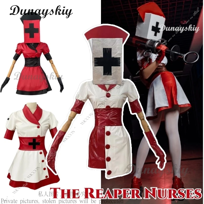 The Reaper Nurses Torment Therapy Mortal Ramifications Game Cosplay Costume Halloween Room Escape Dark Costume Headwear Gloves
The Reaper Nurses Torment Therapy Mortal Ramifications Game Cosplay Costume Halloween Room Escape Dark Costume Headwear Gloves