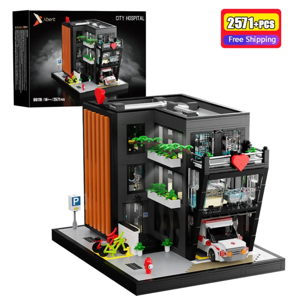 2571PCS City Hospital Ambulance Building Blocks Modern Street Scene Model Bricks With Light Desktop Ornament Puzzle Toy
2571PCS City Hospital Ambulance Building Blocks Modern Street Scene Model Bricks With Light Desktop Ornament Puzzle Toy