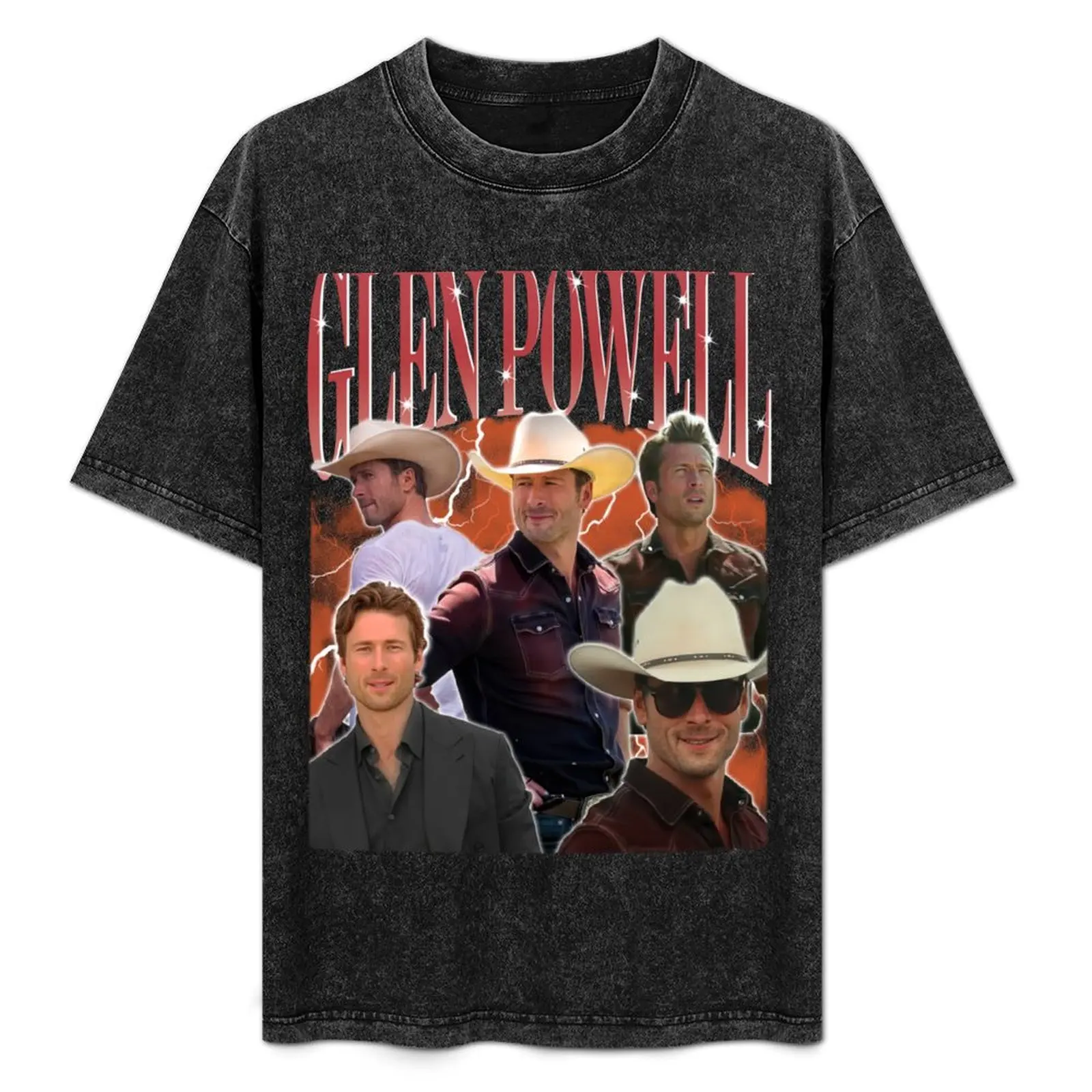 Retro Glen Powell Actor T-Shirt Streetwear Print Tee Shirt
Retro Glen Powell Actor T-Shirt Streetwear Print Tee Shirt