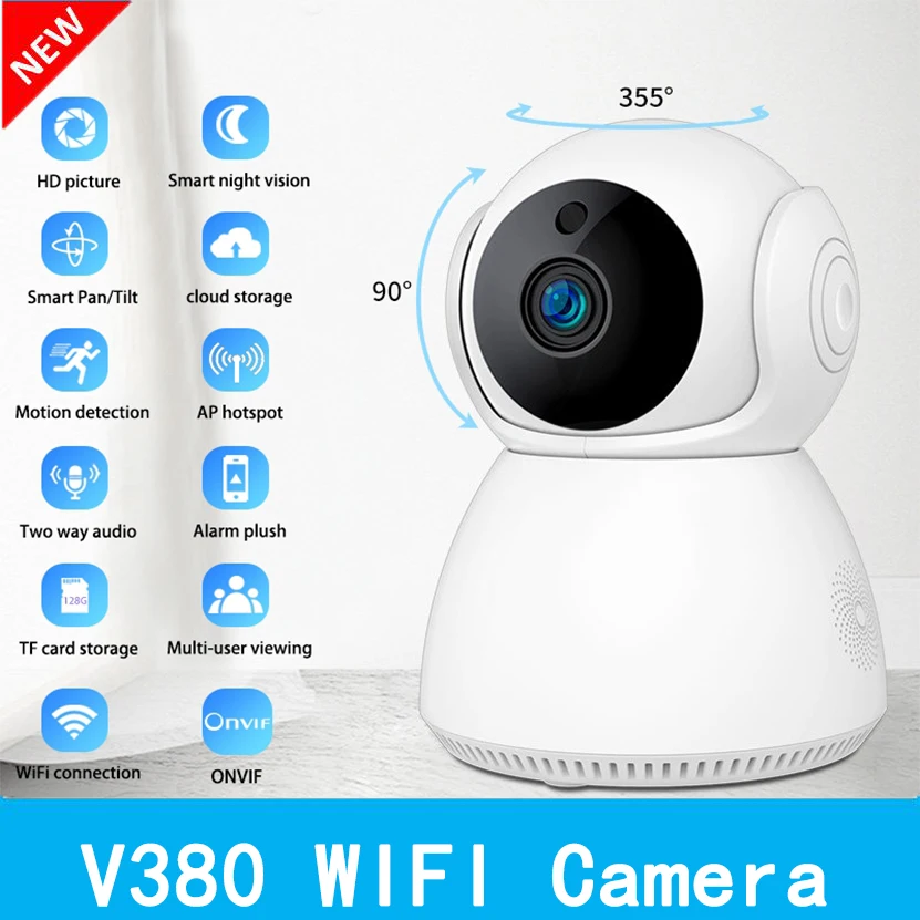 V380 IP Camera WiFi 5MP WiFi PTZ IP Camera 1080P Mini Indoor CCTV Security WiFi Surveillance Camera AI Tracking WiFi Camera
V380 IP Camera WiFi 5MP WiFi PTZ IP Camera 1080P Mini Indoor CCTV Security WiFi Surveillance Camera AI Tracking WiFi Camera