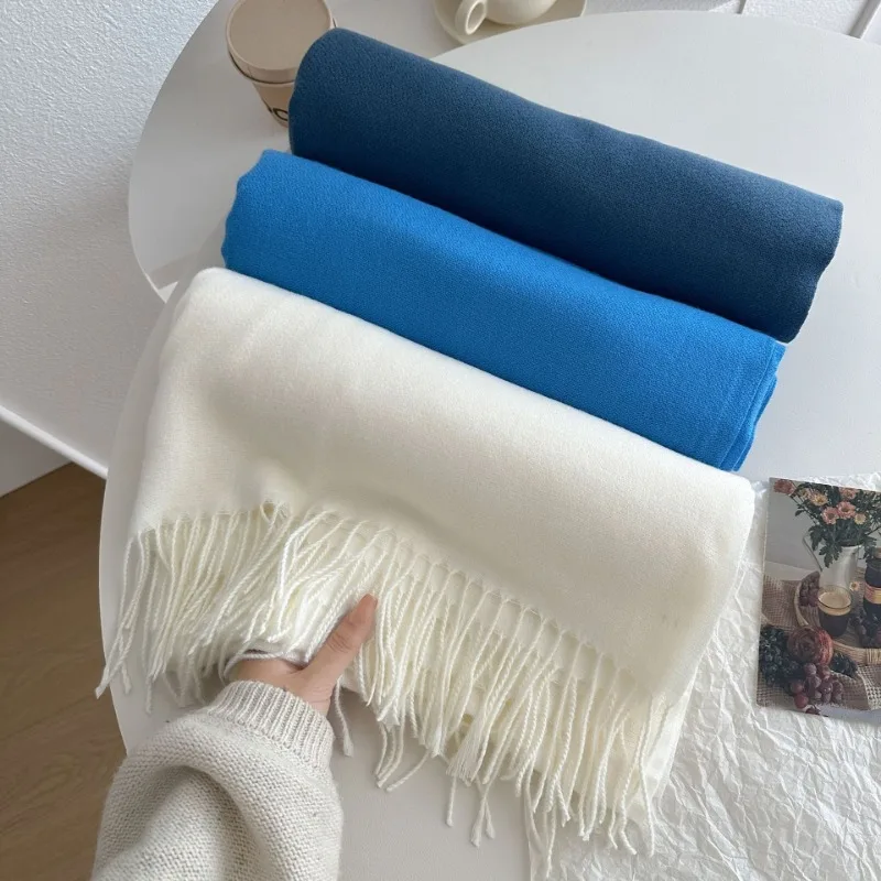 Classic Solid Tassel Scarf Men Women Fall Winter Imitation Cashmere Thick Versatile Shawl Causal Wrap Warm Muffler Male Female
Classic Solid Tassel Scarf Men Women Fall Winter Imitation Cashmere Thick Versatile Shawl Causal Wrap Warm Muffler Male Female
