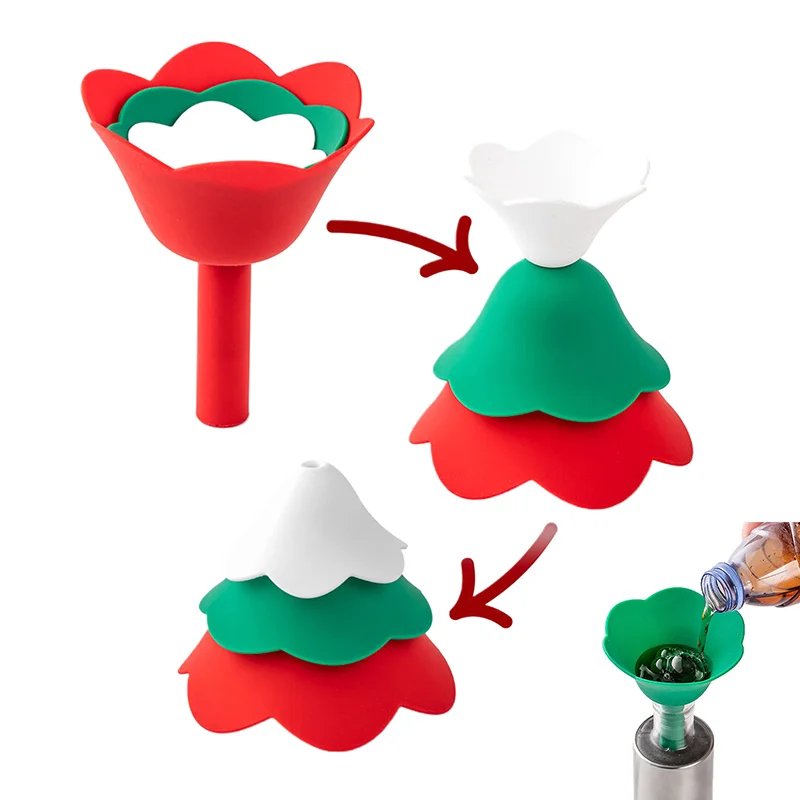 3Pcs Creative Flower Shape Silicone Kitchen Funnel 3pcs Set Oil Liquid Pouring Dispenser Portable Cooking Baking Tools Non Drip
3Pcs Creative Flower Shape Silicone Kitchen Funnel 3pcs Set Oil Liquid Pouring Dispenser Portable Cooking Baking Tools Non Drip