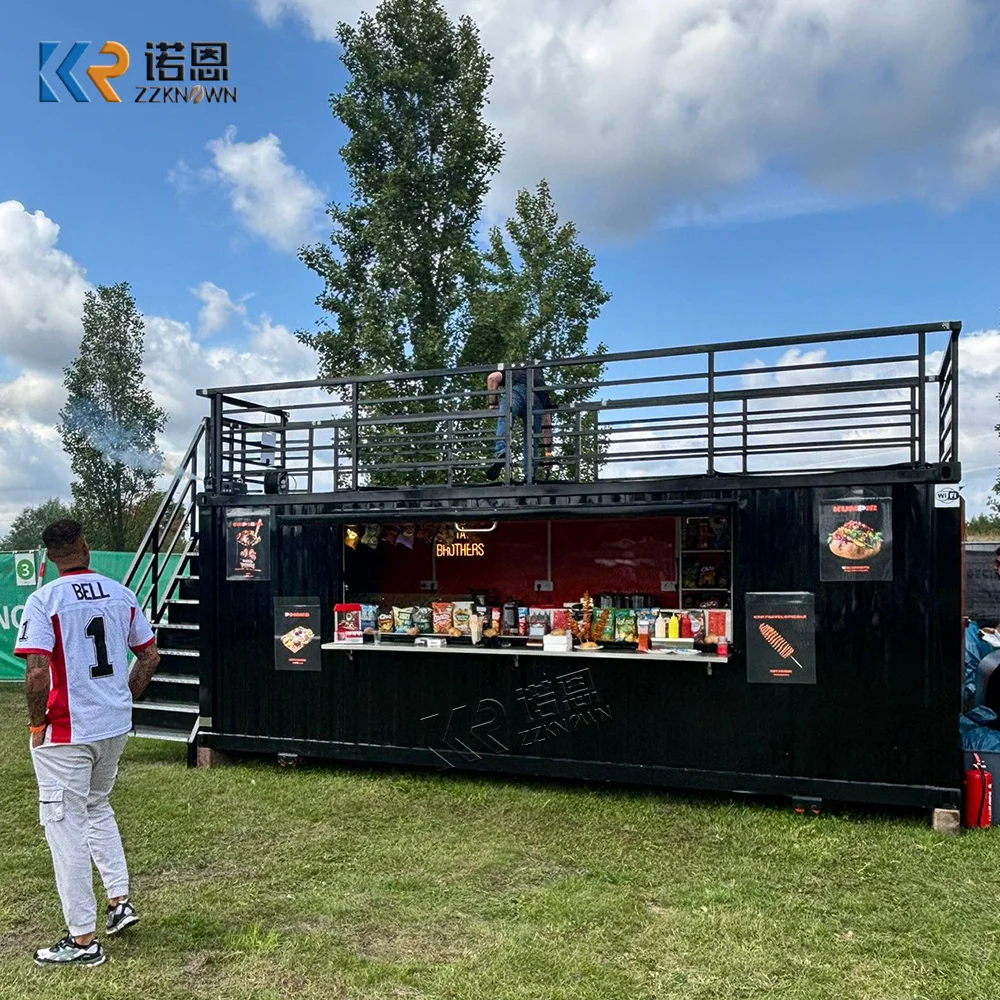 Customized Luxury Container Bar with Kitchen Mobile Food Trailer Restaurant Coffee Shop for Coffee Pizza Snacks
Customized Luxury Container Bar with Kitchen Mobile Food Trailer Restaurant Coffee Shop for Coffee Pizza Snacks