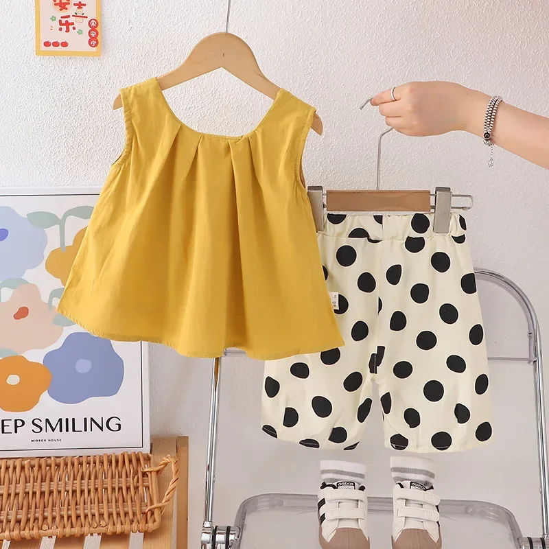 New Summer Baby Girls Clothes Suit Children Sleeveless Vest Shorts 2Pcs/Sets Infant Clothing Toddler Casual Costume Kids Outfits
New Summer Baby Girls Clothes Suit Children Sleeveless Vest Shorts 2Pcs/Sets Infant Clothing Toddler Casual Costume Kids Outfits