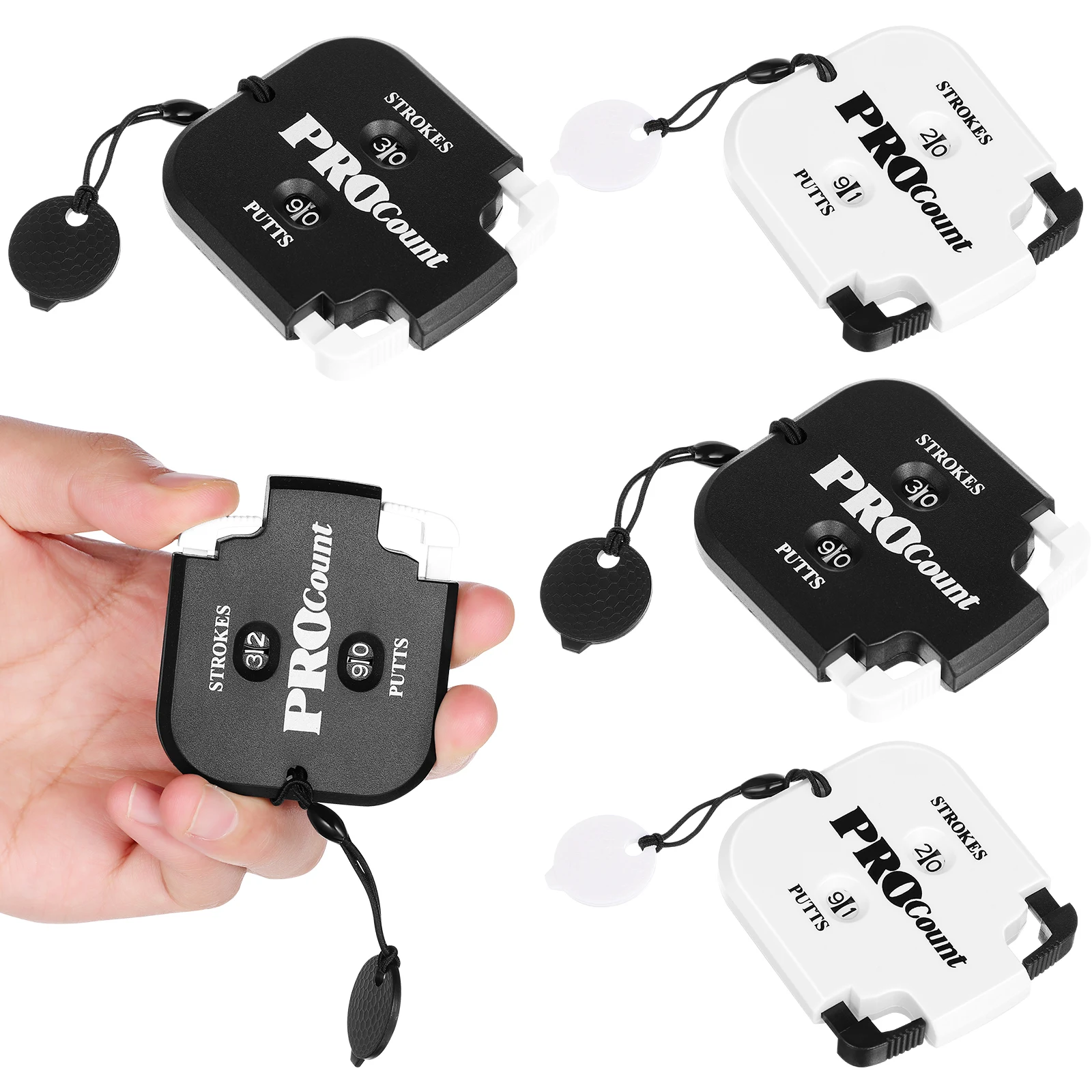 4pcs Golf Scorer Counters 2 Black White Buttons 2 White Black Buttons Portable H held Golfs Stroke Counter Mini Golfing
4pcs Golf Scorer Counters 2 Black White Buttons 2 White Black Buttons Portable H held Golfs Stroke Counter Mini Golfing