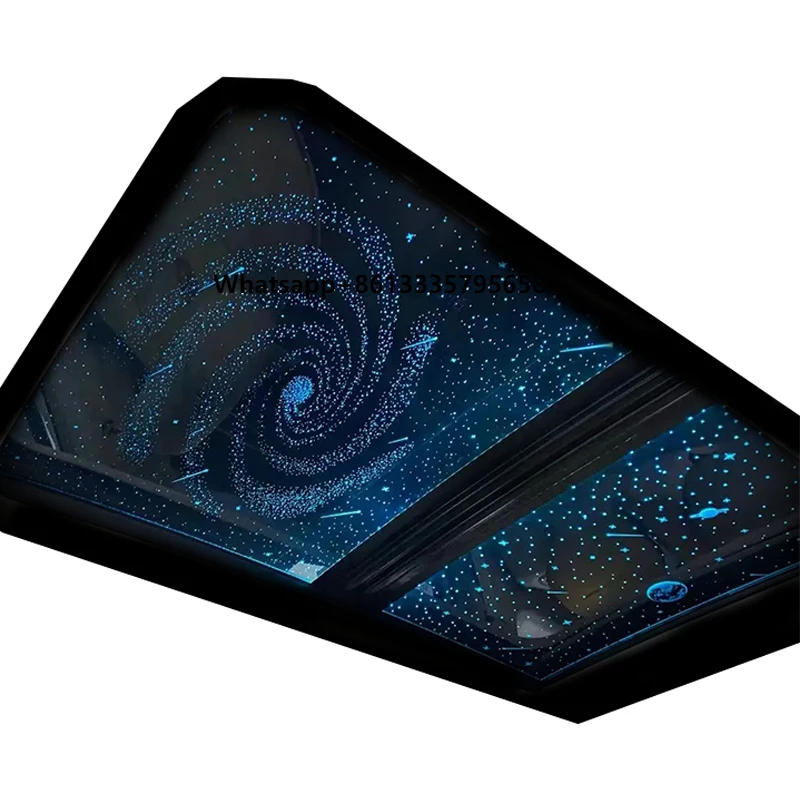 Factory Wholesale Auto Glass Panoramic Sunroof with LED Inner Star Film Light-Emitting Car Accessories
Factory Wholesale Auto Glass Panoramic Sunroof with LED Inner Star Film Light-Emitting Car Accessories
