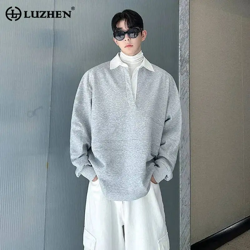 LUZHEN Temperament Color 2025 Lapel New Contrast Shirts Elegant Pullover Men's High Quality Korean Handsome Male Clothes JY7072
LUZHEN Temperament Color 2025 Lapel New Contrast Shirts Elegant Pullover Men's High Quality Korean Handsome Male Clothes JY7072