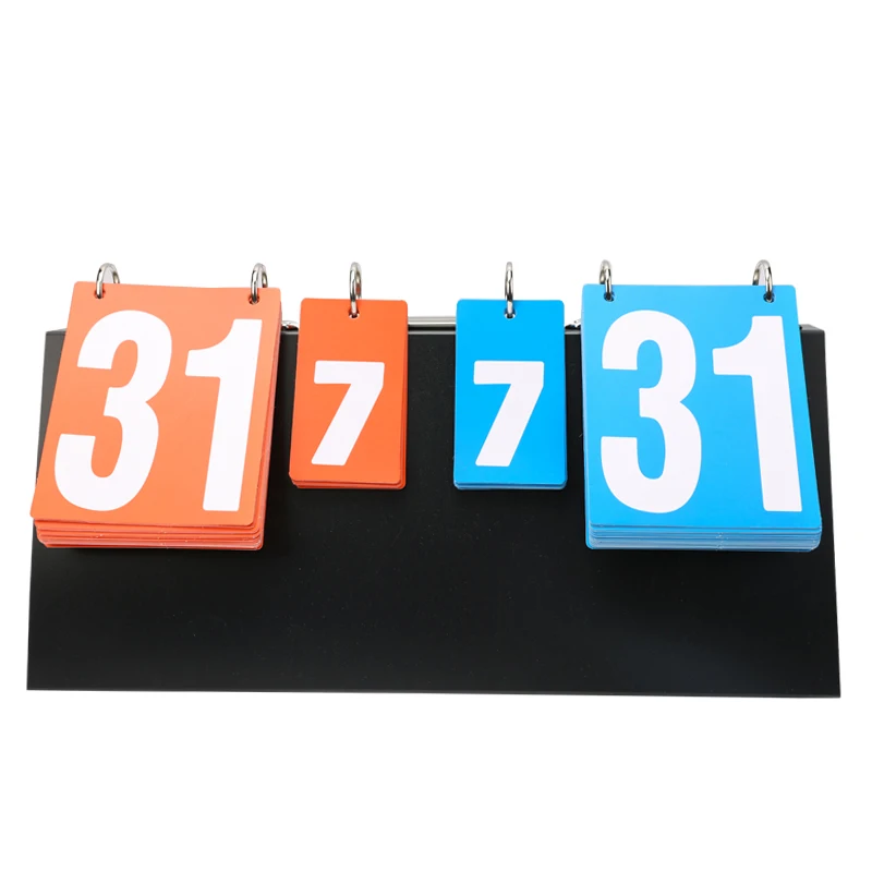 1-компонентный четырехзначный флип-счетчик счетов для баскетбольных, футбольных, бадминтонных спичек
1-компонентный четырехзначный флип-счетчик счетов для баскетбольных, футбольных, бадминтонных спичек