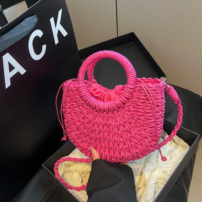Trendy design grass woven bag 2025 new Korean version fashion crossbody bag versatile single shoulder women's beach bag bolsos
Trendy design grass woven bag 2025 new Korean version fashion crossbody bag versatile single shoulder women's beach bag bolsos