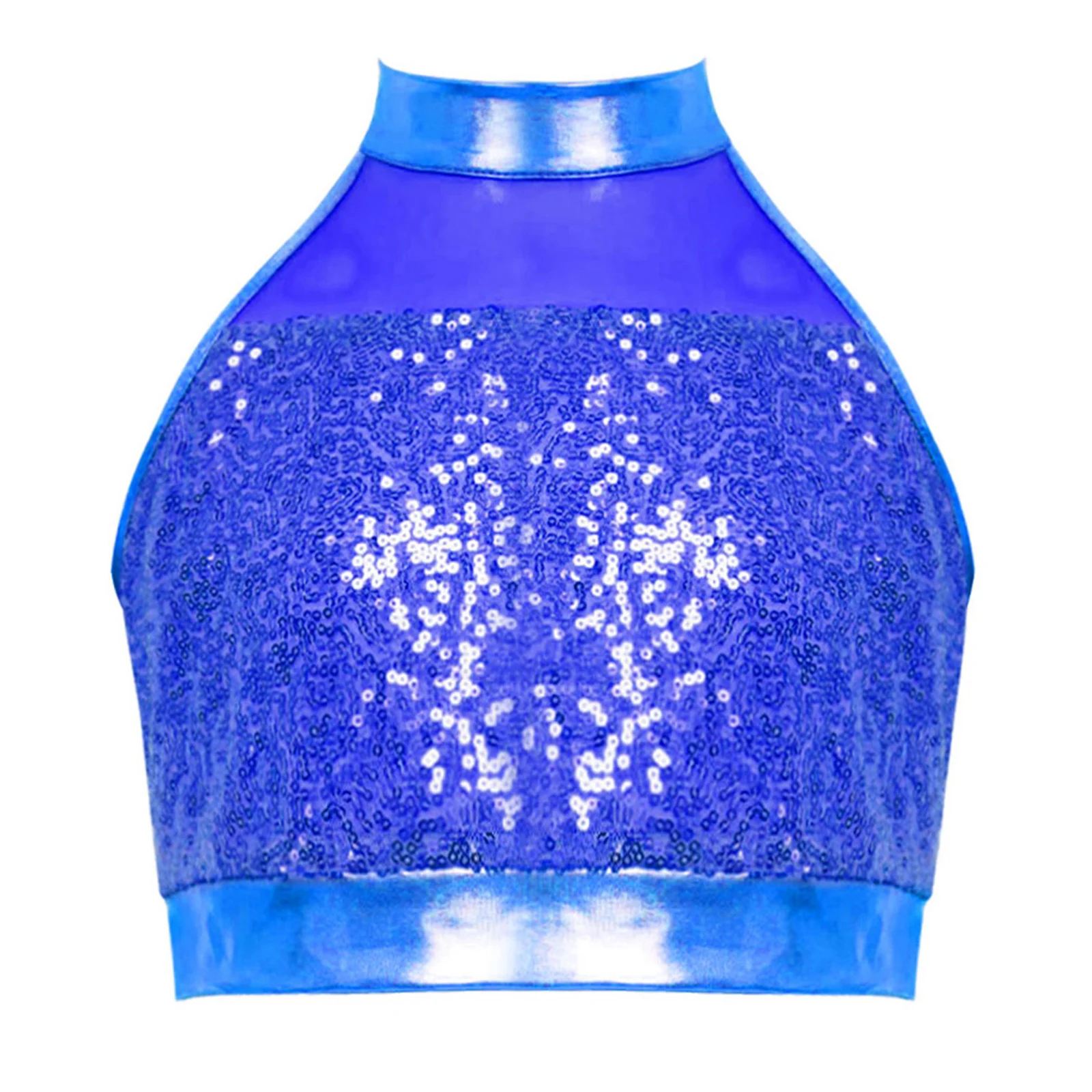 Kids Girls Jazz Latin Dance Tops Vest Sleeveless Mock Neck Glitter Sequin Mesh Patchwork Keyhole Back Tank Crop Top Streetwear
Kids Girls Jazz Latin Dance Tops Vest Sleeveless Mock Neck Glitter Sequin Mesh Patchwork Keyhole Back Tank Crop Top Streetwear