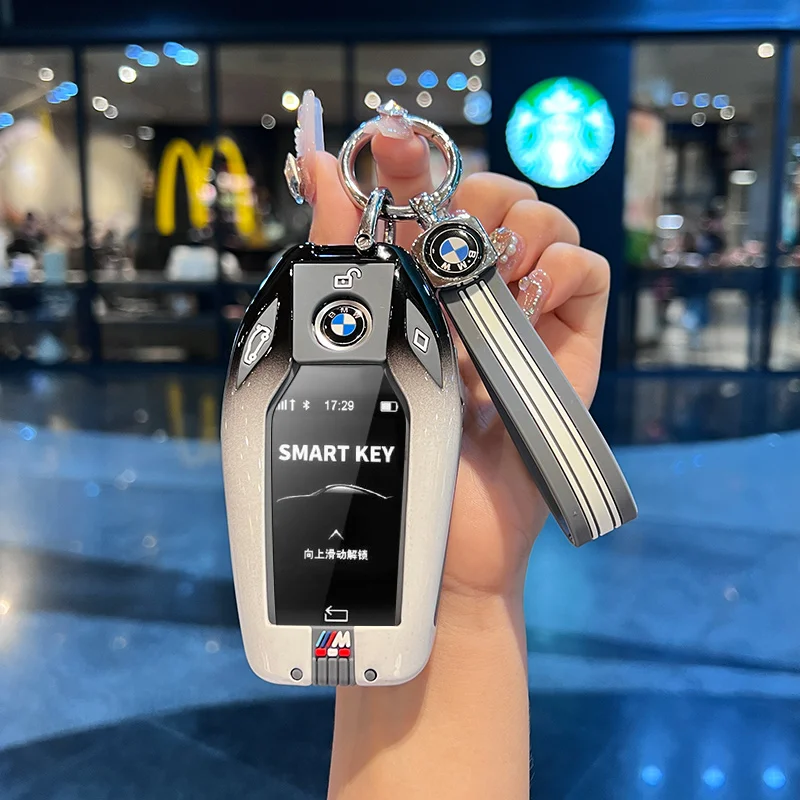 Zinc Alloy Car Key Protector Cover Keychain Bag For BMW F20 G20 G30 X1 X3 X4 X5 G05 X6 X7 G11 F15 F16 G01 Auto Styling Accessory
Zinc Alloy Car Key Protector Cover Keychain Bag For BMW F20 G20 G30 X1 X3 X4 X5 G05 X6 X7 G11 F15 F16 G01 Auto Styling Accessory
