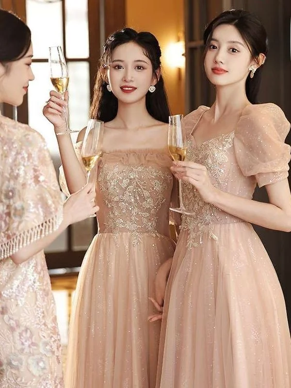 Pink Wedding Bridesmaid Dr Summer Fairy Small Senior ort Sve mid Waist Princ Sve Polyester Fiber Evening Gown
Pink Wedding Bridesmaid Dr Summer Fairy Small Senior ort Sve mid Waist Princ Sve Polyester Fiber Evening Gown