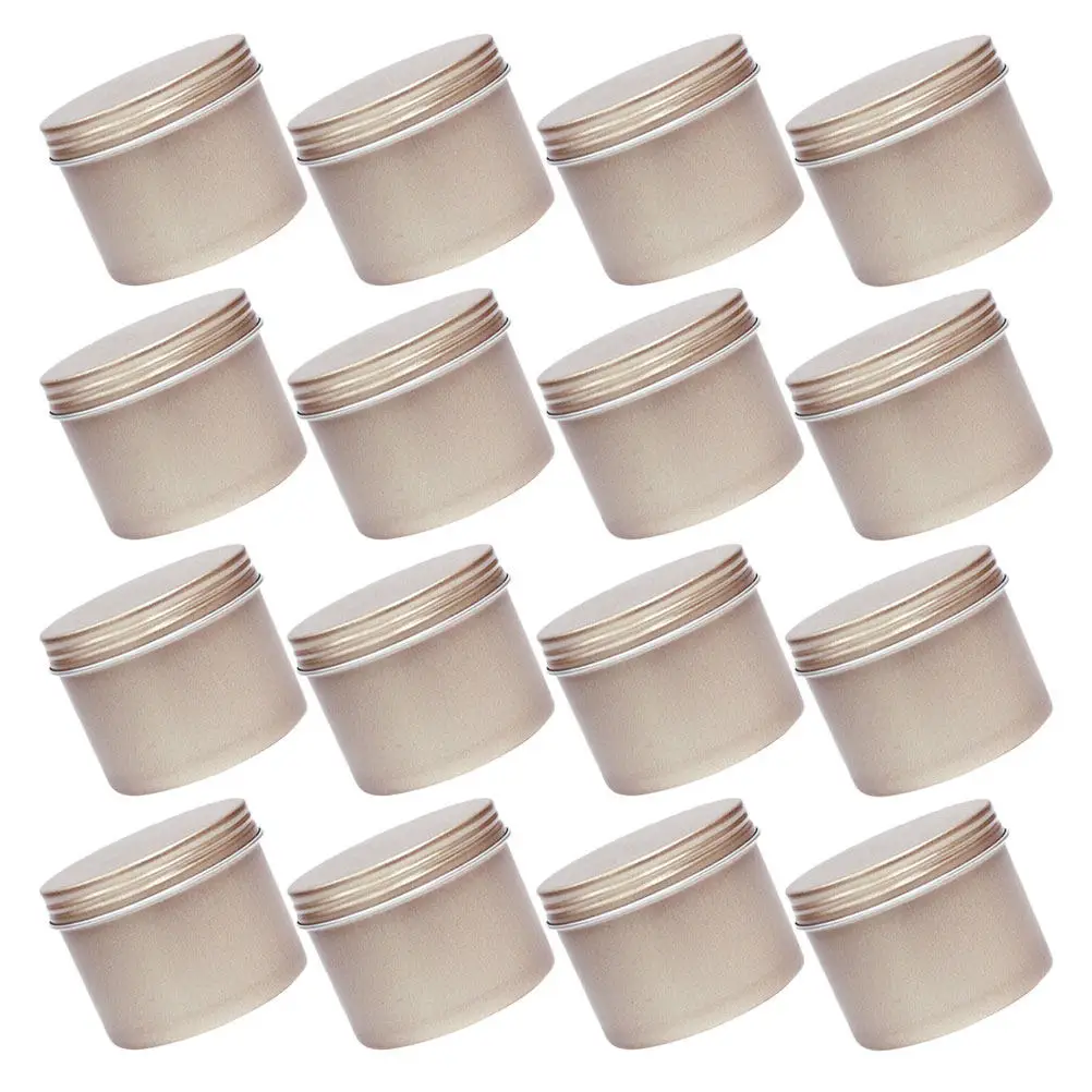 16Pcs Aluminum Tin Cans Lightweight Portable Round Compact Refillable Cream Jar Tea Storage Container for Cosmetics Spices
16Pcs Aluminum Tin Cans Lightweight Portable Round Compact Refillable Cream Jar Tea Storage Container for Cosmetics Spices