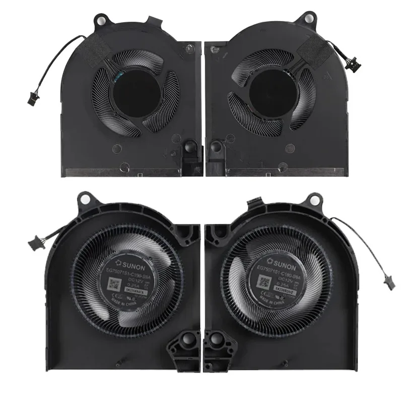 CPU GPU Cooling Fan for Dell G15 5520 G15 5525 2022 G16 7620 RTX3060 RTX3070 EG75071S1-C180-S9A EG75071S1-C190-S9A 12V 0.25A
CPU GPU Cooling Fan for Dell G15 5520 G15 5525 2022 G16 7620 RTX3060 RTX3070 EG75071S1-C180-S9A EG75071S1-C190-S9A 12V 0.25A