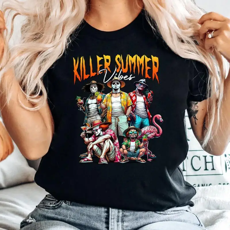 Killer Summer Vibes Shirts, Horror Summer Shirt, Horror Beach Tee, Beach Vacation Shirts
Killer Summer Vibes Shirts, Horror Summer Shirt, Horror Beach Tee, Beach Vacation Shirts