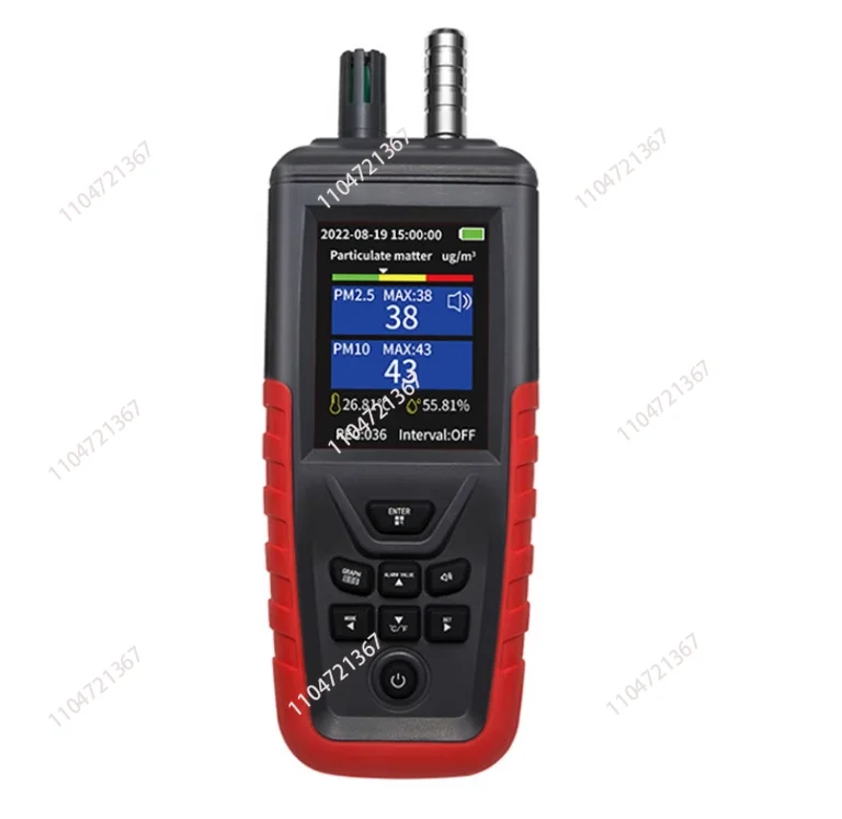 Dust Particle Counter PM2.5 PM10 Detector Dust Concentration Tester Temperature Humidity Meter For 100-class Clean Room
Dust Particle Counter PM2.5 PM10 Detector Dust Concentration Tester Temperature Humidity Meter For 100-class Clean Room